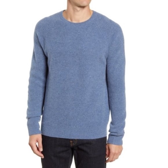 NORDSTROM MEN'S SHOP Cashmere Waffle Knit Pullover - Picture 1 of 5